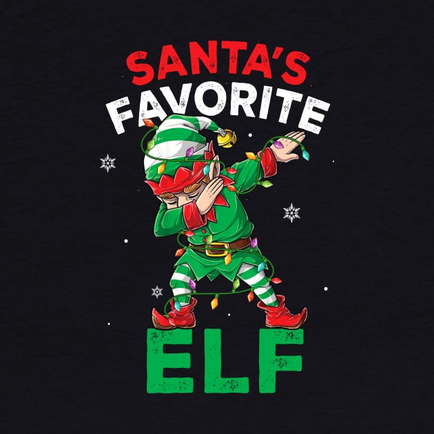 Funny Santa's Favorite Elf Squad Christmas Pajama Matching by _So who go sayit_